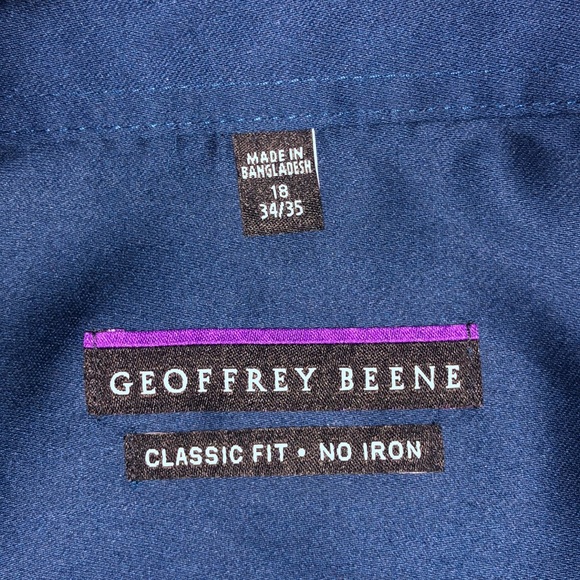 Geoffrey Beene Button Down Long Sleeve Size 18 - Picture 4 of 5